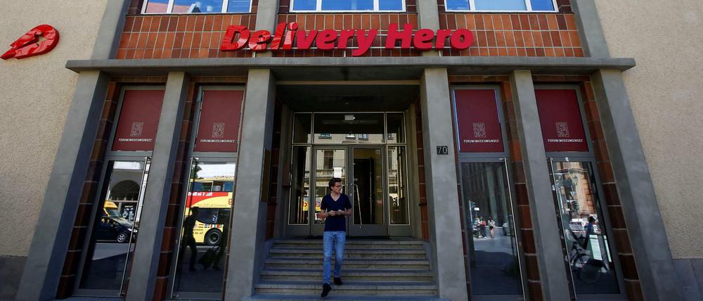 Kann mit den Bankentürmen in Frankfurt nicht ganz mithalten: Die Konzernzentrale von Delivery Hero in Berlin .