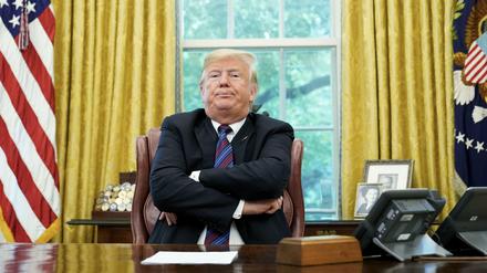 Der Schrecken der Globalisierung: Donald Trump im Oval Office des Weißen Hauses. 