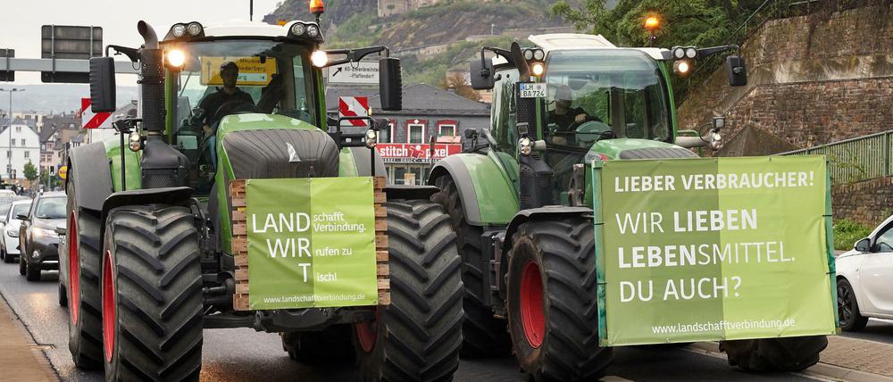 Bauern demonstrieren: Auch beim Treffen der EU-Agrarminister gab es Proteste. 