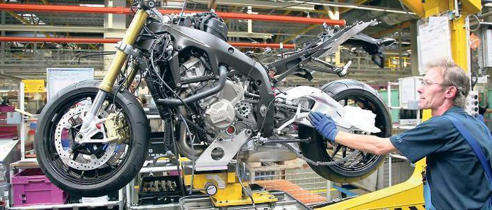 Made in Spandau. BMW produziert in Berlin mit gut 2000 Mitarbeitern seine Motorräder. 2013 gelang ein Absatzrekord. 