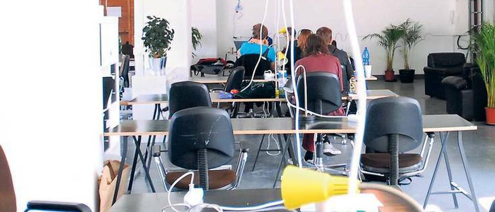 Co-Working-Spaces wie hier das Betahaus sind bei Berliner Start-up-Gründern beliebt. 