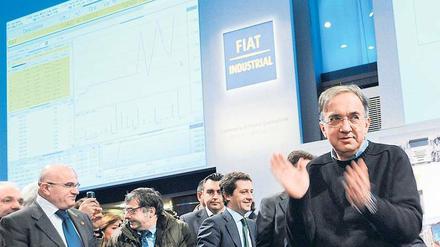 Beifall klatscht Fiat-Chef Sergio Marchionne am Montag zum Handelsauftakt an der Mailänder Börse. 