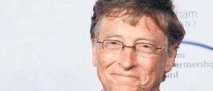 Ausgezeichnet. Für seinen Kampf gegen Armut und Krankheiten erhält Bill Gates einen Preis der Amerikanischen Handelskammer in Deutschland.