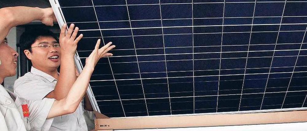 Billige Solarpanels aus China machen es den Deutschen schwer.