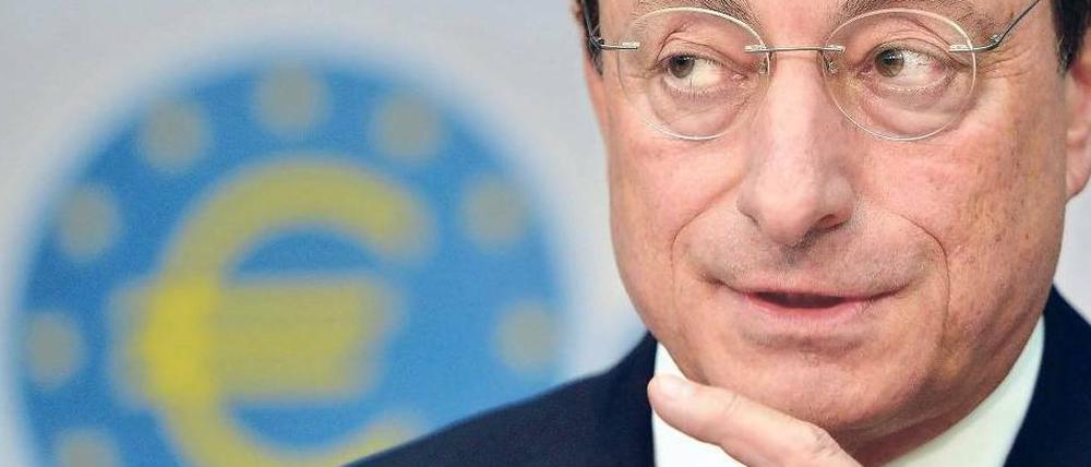 EZB-Präsident Mario Draghi hat nichts gegen einen schwachen Euro..