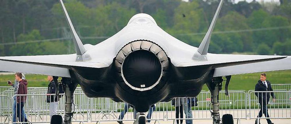Auf der ILA wird der F-35-Kampfjet als möglicher Nachfolger für den Tornado präsentiert. 