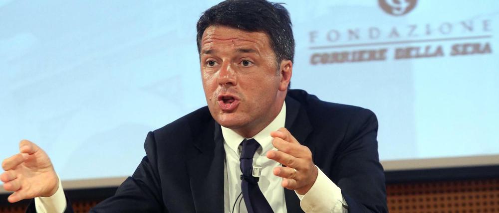 Matteo Renzi, Ministerpräsident Italiens, will die maroden Banken des Landes mit Staatsgeld retten.