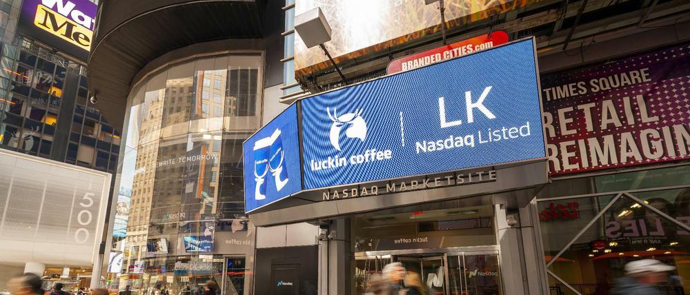 Luckin Coffee debütierte im Frühjahr 2020 an der US-Börse Nasdaq.