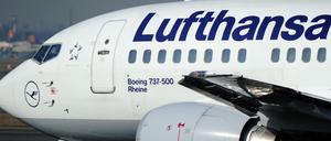 Arbeitspferd der Lufthansa. Ein Flugzeug des Typs Boeing 737. 