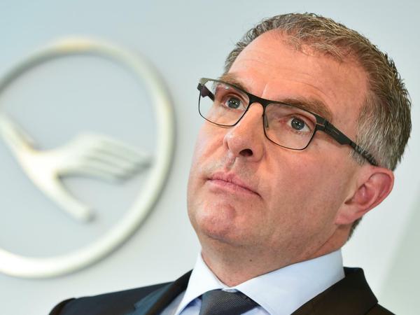 Lufthansa-Konzernchef Carsten Spohr (am 17. März 2016) während der Lufthansa Bilanz-Pressekonferenz in Frankfurt am Main. 