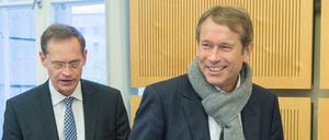 Wer lacht zuletzt? Berlins Regierender Bürgermeister Müller (links) oder der Staatssekretär im Bundesfinanzministerium UIlrich Nußbaum?