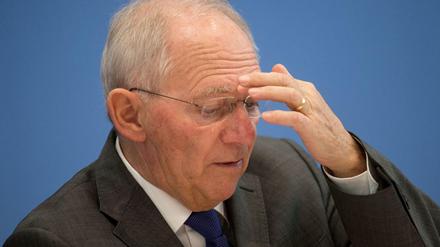 Bundesfinanzminister Wolfgang Schäuble