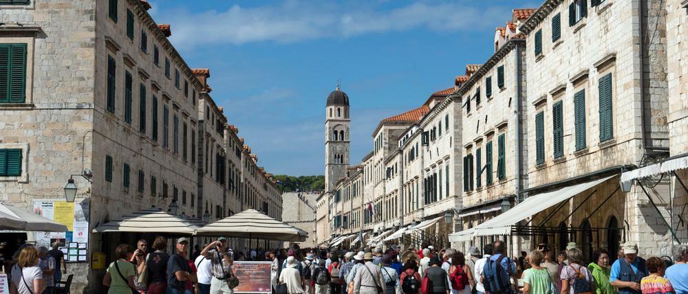 Kroatien: Die Altstadt von Dubrovnik ist ein beliebtes Touristenziel. 
