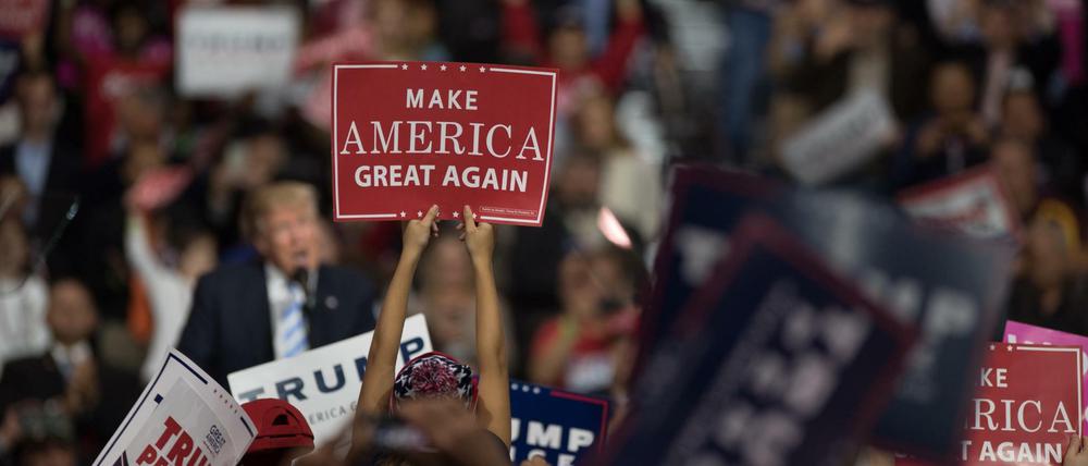 Make America great again: Damit hat Trump im Wahlkampf geworben.