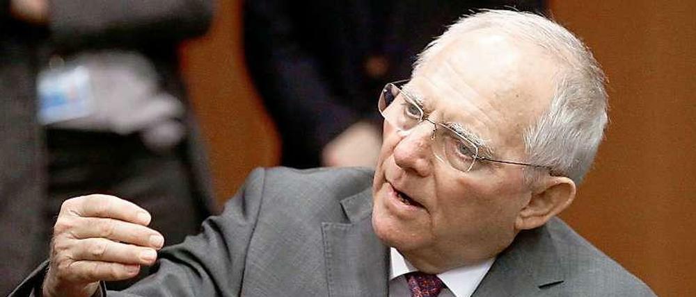 Spielräume für Investitionen nutzen: Finanzminister Wolfgang Schäuble.