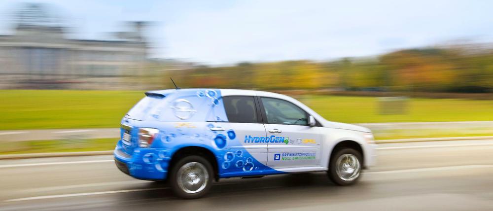 Der Opel HydroGen4 ist ein Brennstoffzellenfahrzeug.