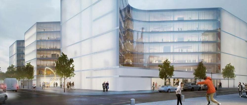 "Extrovertiert" soll das neue Hauptquartier am Ostbahnhof wirken - das passe gut zu einem Berliner Start-up wie Zalando, meinen die Architekten. 