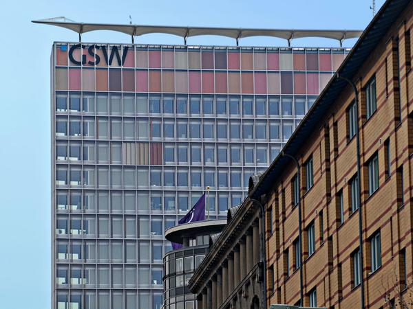Das GSW-Logo ist inzwischen abmontiert. Was an seine Stelle treten soll, ist noch nicht entschieden.   