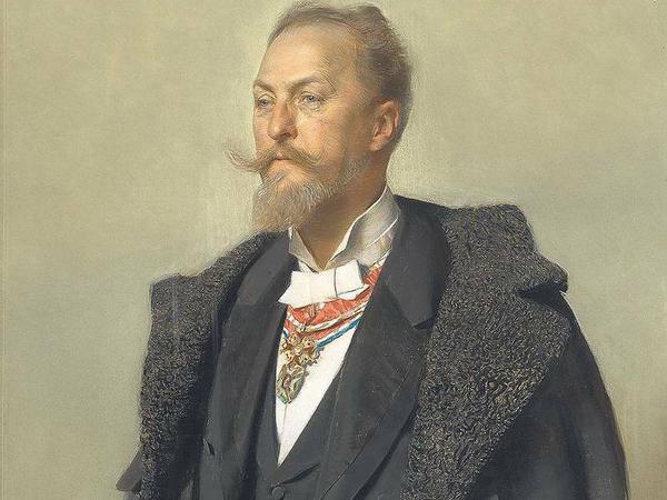 Vater der Moderne. Porträt Otto Wagner (1896) von Gottlieb Theodor Kempf von Hartenkampf.
