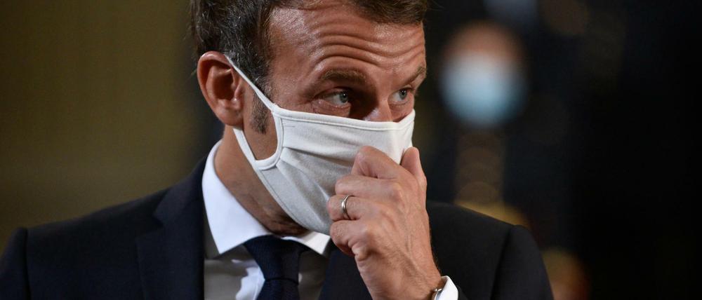 Frankreichs Präsident Emmanuel Macron muss auf eine zunehmende Verschärfung der Coronakrise reagieren.