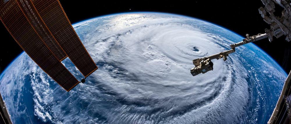 Der Hurrikan «Florence», aufgenommen von ESA-Astronaut Alexander Gerst aus der internationalen Raumstation ISS.
