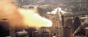 Im Hollywood-Film "Armageddon" wird New York von einem Asteroiden heimgesucht.