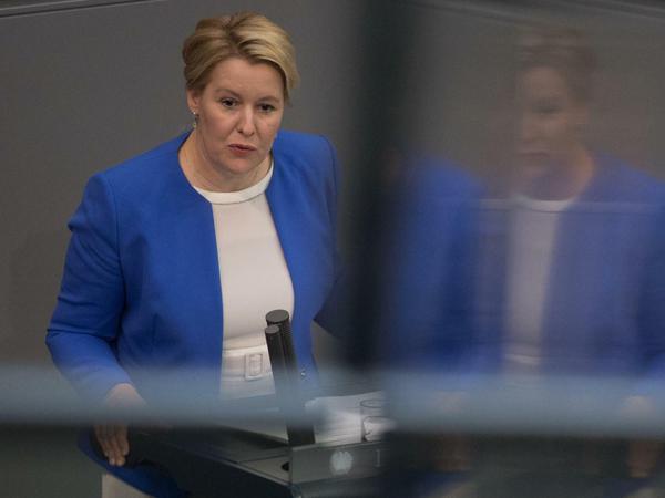 Genießt eine Sonderbehandlung: Bundesfamilienministerin Franziska Giffey (SPD).