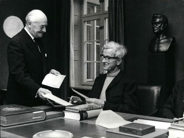 Max Delbrück (rechts) und Salvador Luria 