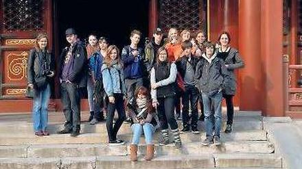 Beeindruckt. Reinickendorfer Schüler 2012 auf Entdeckungstour in Peking.
