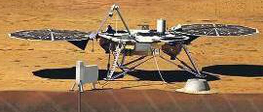 Mars-Maulwurf. Der Roboter soll unter anderem den Wärmefluss des Planeten messen. 