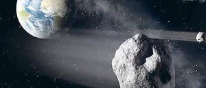 Kurs auf die Erde? Sorgen machen den Foschern vor allem noch unentdeckte Asteroiden mit einem Durchmesser unter einem Kilometer.