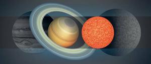 Sternchen. Forscher haben eine Sonne entdeckt, die kaum größer als Saturn ist. 