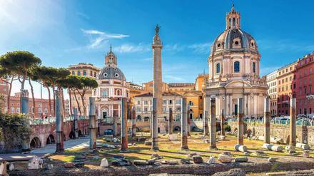 Bleizeit. Das Römische Reich expandierte in Zeiten des Kaisers Trajan, der das hier zu sehende Trajansforum bauen ließ. 