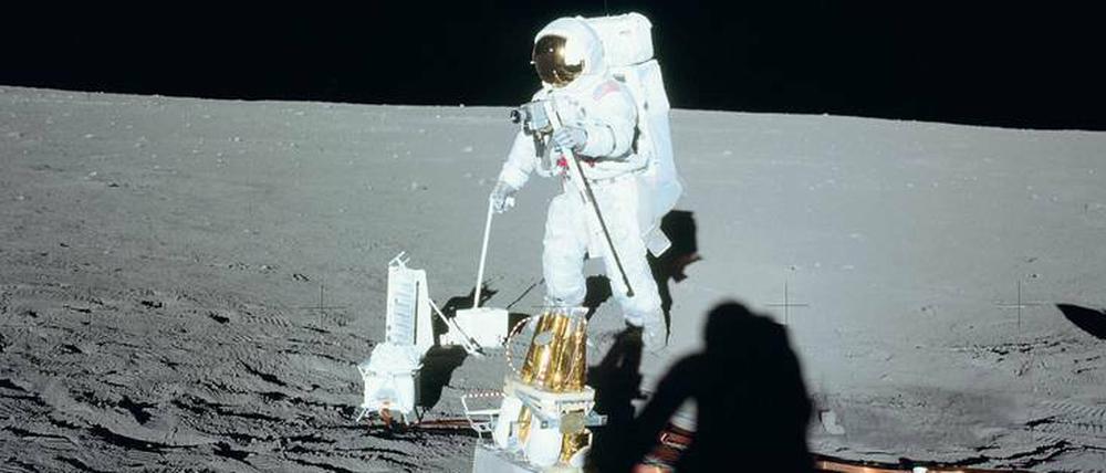 Alan Bean hatte eine schöne Kamera mit auf den Mond gebracht. Viel filmen konnte er mit ihr aber nicht.
