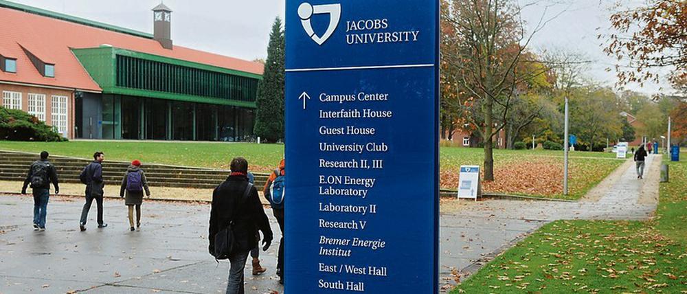 Auf dem Campus der Jacobs University.
