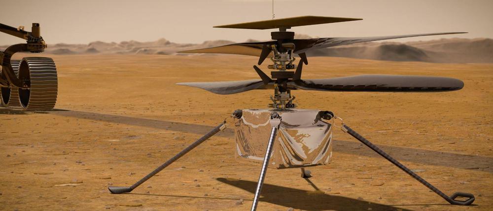 Der Mars-Hubschrauber „Ingenuity“ hat einen Flug absolviert.
