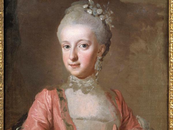 Ein Porträt der Sophie Albertine von Schweden.