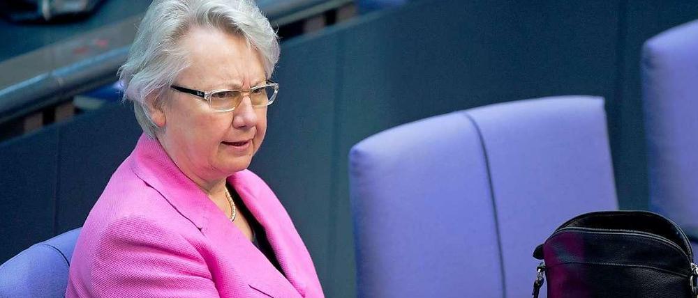 Annette Schavan am Donnerstag im Bundestag - sie war nicht vor Gericht erschienen.