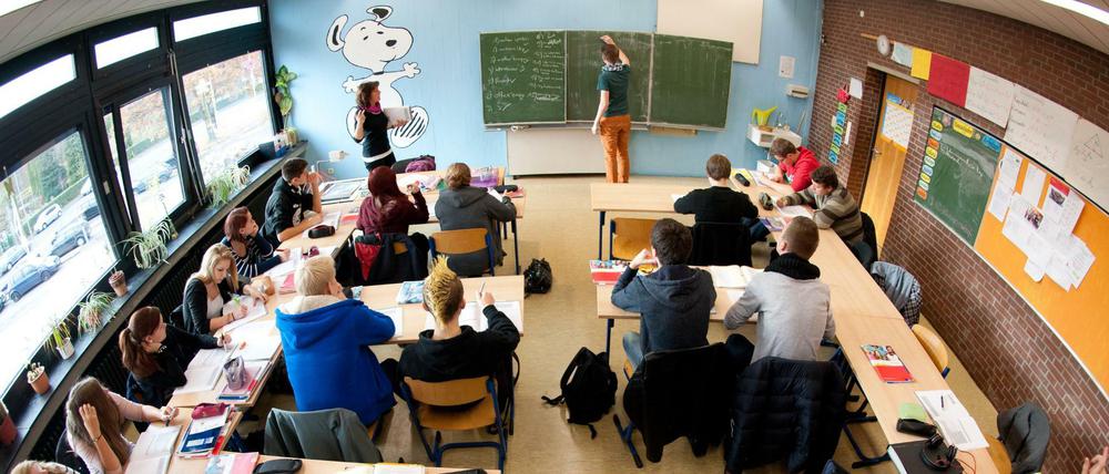 Schüler in einer Sekundarschule in Niedersachsen.